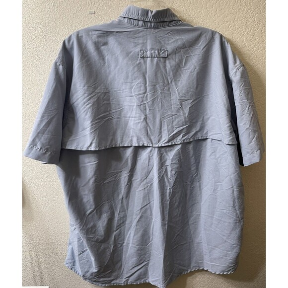 LL Bean Shirt Mens XL Blue Fishing Vented Outdoor Button Up Casual Top EUC - Picture 6 of 8